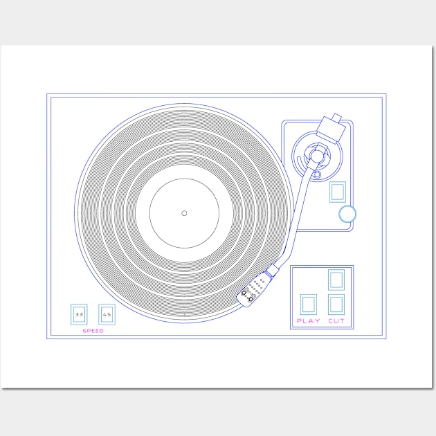 Turntable Wall Art by dennye